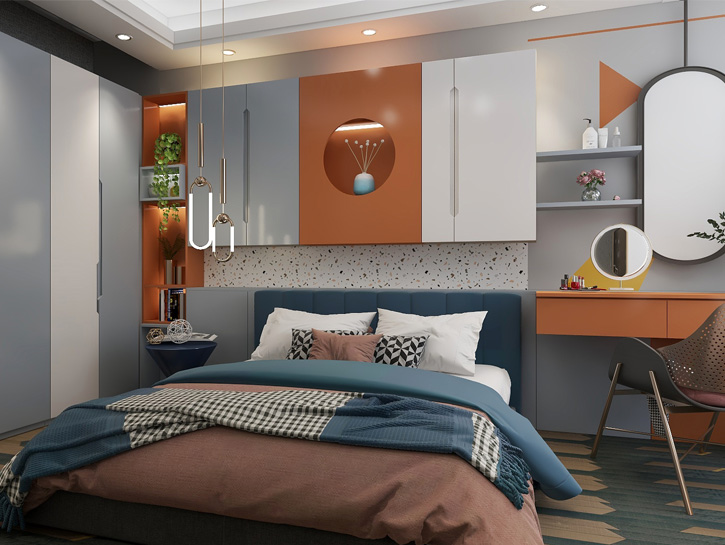 北欧气概卧室设计效果图