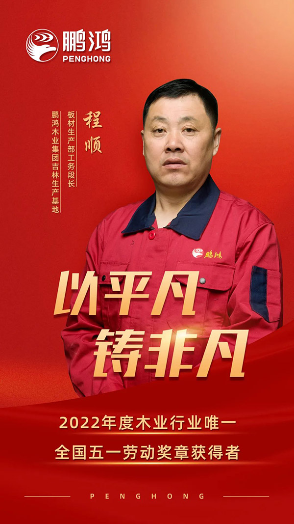 天下劳动模范程顺，为尊龙人生就是博首页板材代言